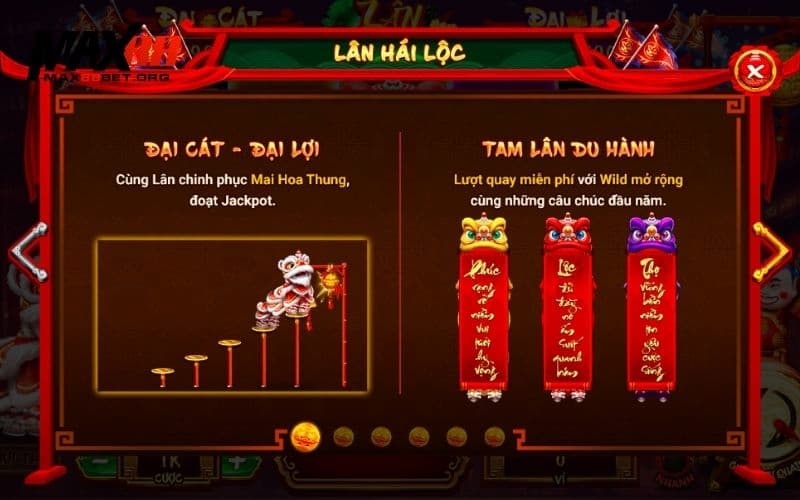  quay hũ Lân Hái Lộc