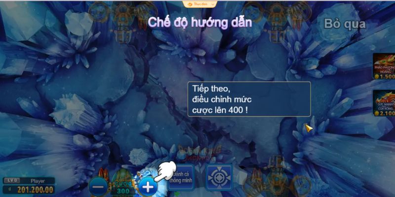 Khảo sát giao diện game và các nút bắn